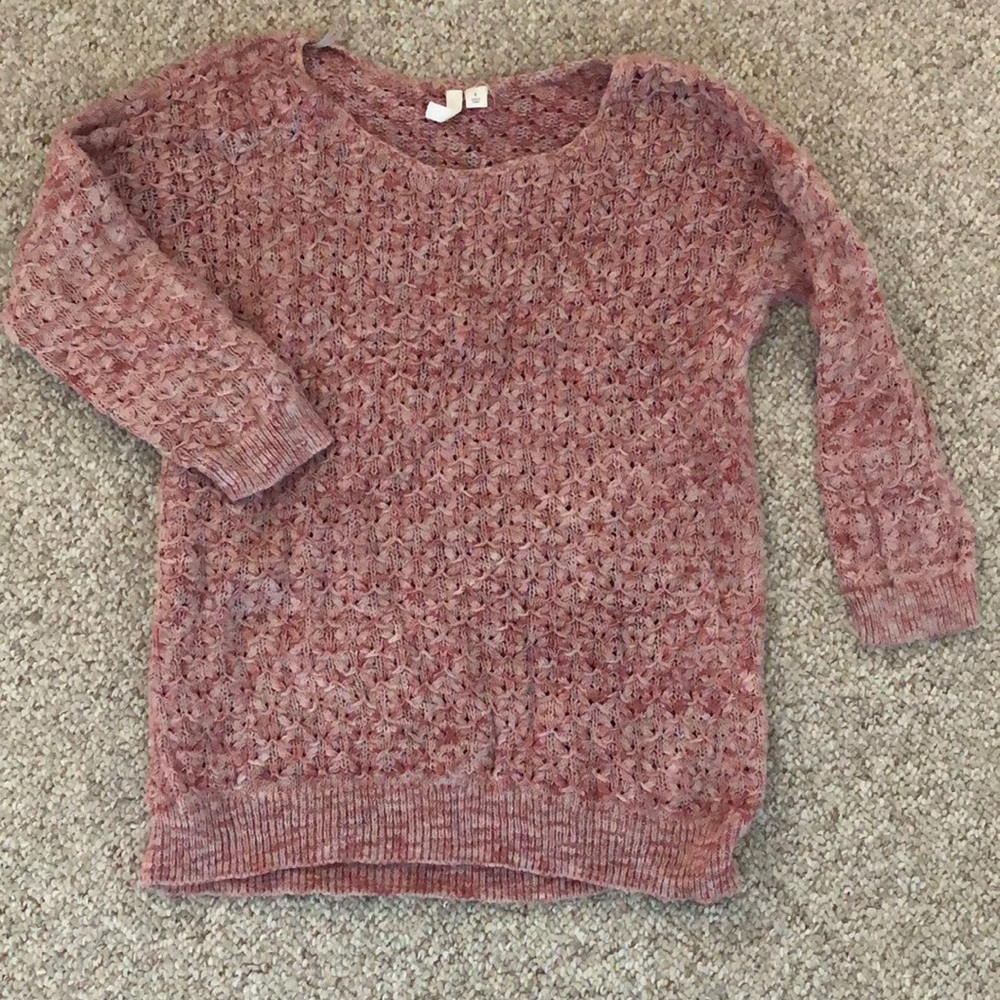 Frenchi knit 3/4 sleeve sweater